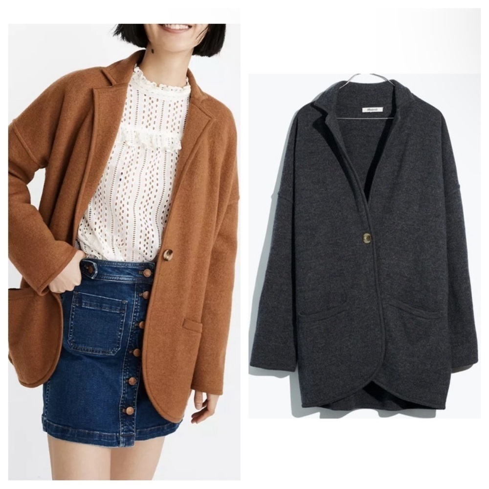 Madewell Saville Sweater Blazer merino jacket 17821